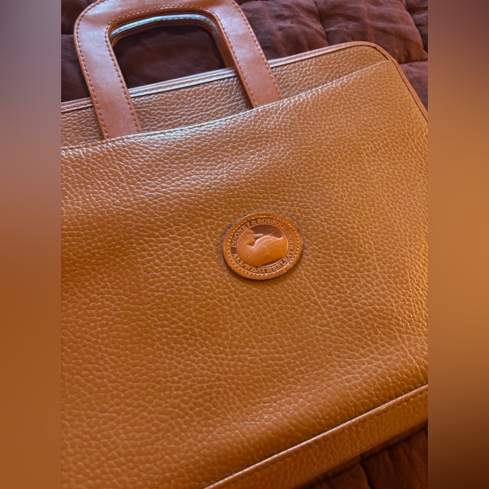 Dooney & Bourke Tan Pebble Leather Padfolio/Binder